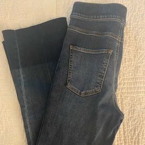 SPANX flare bottom crop denim
